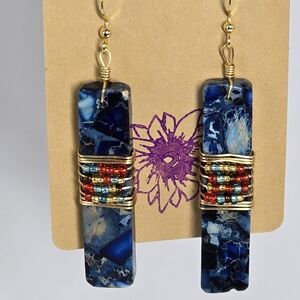 Bohemian Blue Stone Earrings